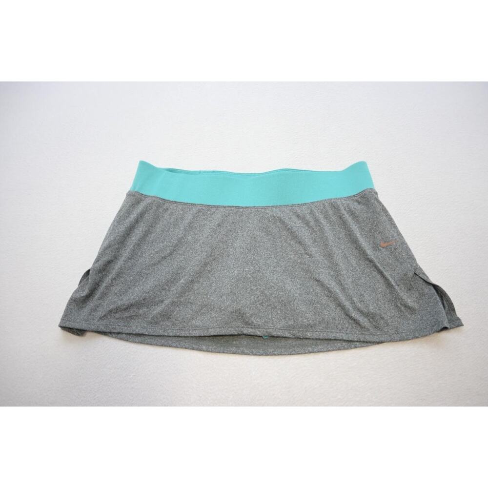 Nike Tennis Skirt Skort Dri Fit Gray‎ Athletic Performance Womens Size Large